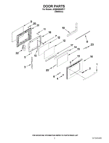 02 - Door Parts parts for Jenn-Air Range JDS8860BDP17 from AppliancePartsPros.com