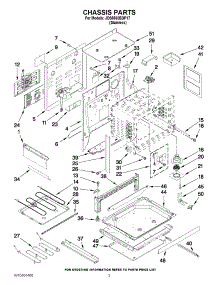 03 - Chassis Parts parts for Jenn-Air Range JDS8860BDP17 from AppliancePartsPros.com