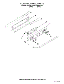 03 - Control Panel Parts parts for Jenn-Air Range JDS9860CDW01 from AppliancePartsPros.com