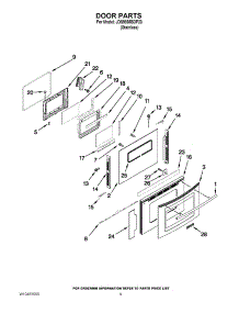 06 - Door Parts parts for Jenn-Air Range JDS9865BDP23 from AppliancePartsPros.com