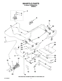 03 - Manifold Parts parts for Jenn-Air Range JGS8850CDS02 from AppliancePartsPros.com