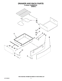05 - Drawer And Rack Parts parts for Jenn-Air Range JGS8850CDS02 from AppliancePartsPros.com
