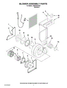 03 - Blower Assembly Parts parts for Jenn-Air Range JES9750CAS02 from AppliancePartsPros.com