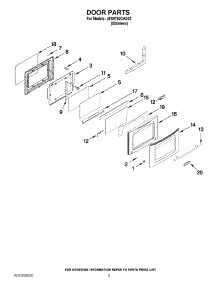 07 - Door Parts parts for Jenn-Air Range JES9750CAS02 from AppliancePartsPros.com