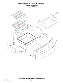 04 - Drawer And Rack Parts parts for Jenn-Air Range JES8860CCS02 from AppliancePartsPros.com
