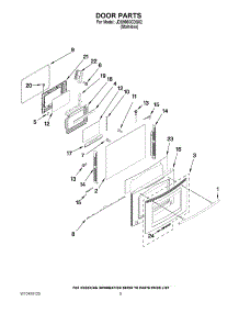 06 - Door Parts parts for Jenn-Air Range JDS9860CDS02 from AppliancePartsPros.com