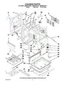 03 - Chassis Parts parts for Jenn-Air Range JES8850CAB01 from AppliancePartsPros.com