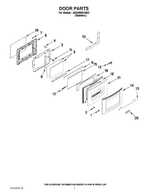 05 - Door Parts parts for Jenn-Air Range JDS8850CDS02 from AppliancePartsPros.com