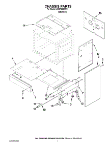 04 - Chassis Parts parts for Jenn-Air Range JDRP430WP01 from AppliancePartsPros.com