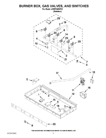 02 - Burner Box, Gas Valves, And Switches parts for Jenn-Air Range JGRP536WP01 from AppliancePartsPros.com