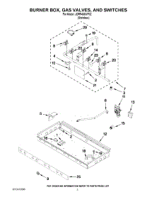 02 - Burner Box, Gas Valves, And Switches parts for Jenn-Air Range JDRP436WP02 from AppliancePartsPros.com