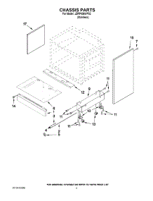03 - Chassis Parts parts for Jenn-Air Range JDRP436WP02 from AppliancePartsPros.com