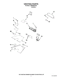 04 - Venting Parts parts for Jenn-Air Range JDRP436WP02 from AppliancePartsPros.com