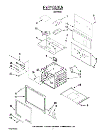 05 - Oven Parts parts for Jenn-Air Range JDRP436WP02 from AppliancePartsPros.com