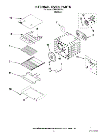 07 - Internal Oven Parts parts for Jenn-Air Range JDRP436WP02 from AppliancePartsPros.com