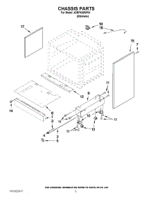 03 - Chassis Parts parts for Jenn-Air Range JGRP436WP01 from AppliancePartsPros.com