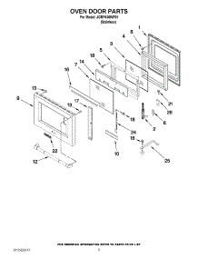 06 - Oven Door Parts parts for Jenn-Air Range JGRP436WP01 from AppliancePartsPros.com