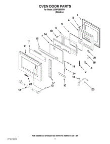 06 - Oven Door Parts parts for Jenn-Air Range JGRP536WP01 from AppliancePartsPros.com