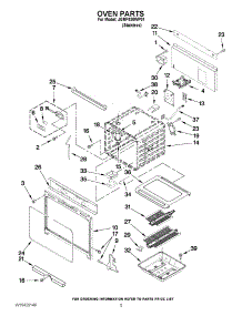 03 - Oven Parts parts for Jenn-Air Range JGRP430WP01 from AppliancePartsPros.com