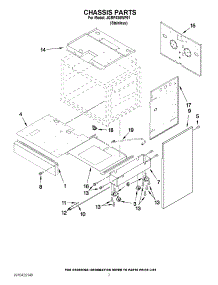 04 - Chassis Parts parts for Jenn-Air Range JGRP430WP01 from AppliancePartsPros.com