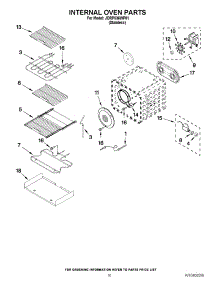 07 - Internal Oven Parts parts for Jenn-Air Range JDRP536WP01 from AppliancePartsPros.com