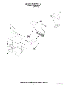 06 - Venting Parts parts for Jenn-Air Range JDRP548WP01 from AppliancePartsPros.com