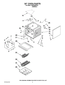 03 - 30`` Oven Parts parts for Jenn-Air Range JGRP548WP01 from AppliancePartsPros.com