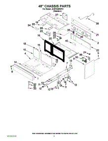 05 - 48`` Chassis Parts parts for Jenn-Air Range JGRP548WP01 from AppliancePartsPros.com