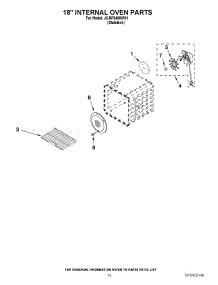 10 - 18`` Internal Oven Parts parts for Jenn-Air Range JGRP548WP01 from AppliancePartsPros.com