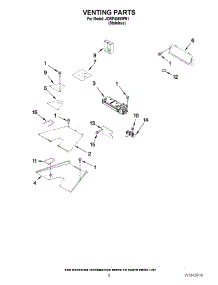 04 - Venting Parts parts for Jenn-Air Range JDRP436WP01 from AppliancePartsPros.com