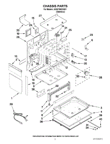 02 - Chassis Parts parts for Jenn-Air Range JGS8750CDS01 from AppliancePartsPros.com