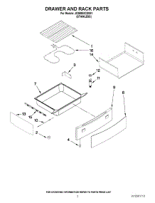 02 - Drawer And Rack Parts parts for Jenn-Air Range JDS8850CDS01 from AppliancePartsPros.com