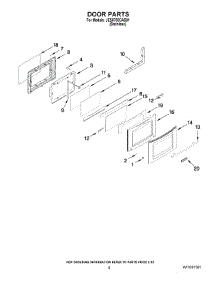 05 - Door Parts parts for Jenn-Air Range JES8750CAS01 from AppliancePartsPros.com