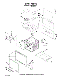 05 - Oven Parts parts for Jenn-Air Range YJDRP536WP00 from AppliancePartsPros.com
