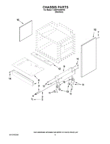 03 - Chassis Parts parts for Jenn-Air Range YJDRP436WP00 from AppliancePartsPros.com