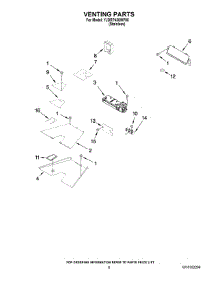 04 - Venting Parts parts for Jenn-Air Range YJDRP436WP00 from AppliancePartsPros.com