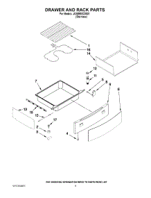 05 - Drawer And Rack Parts parts for Jenn-Air Range JGS8850CDS01 from AppliancePartsPros.com