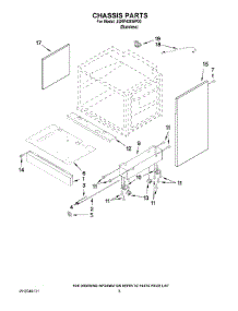 03 - Chassis Parts parts for Maytag Range JGRP436WP00 from AppliancePartsPros.com