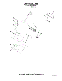 04 - Venting Parts parts for Jenn-Air Range JDRP436WP00 from AppliancePartsPros.com