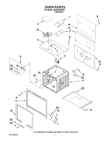 05 - Oven Parts parts for Jenn-Air Range JDRP536WP00 from AppliancePartsPros.com