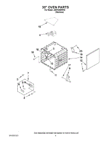 03 - 30`` Oven Parts parts for Jenn-Air Range JDRP548WP00 from AppliancePartsPros.com