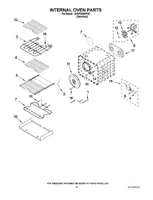 07 - Internal Oven Parts parts for Jenn-Air Range JDRP536WP00 from AppliancePartsPros.com