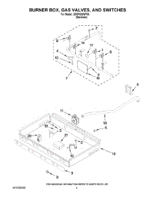 02 - Burner Box, Gas Valves, And Switches parts for Jenn-Air Range JDRP430WP00 from AppliancePartsPros.com