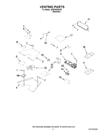 05 - Venting Parts parts for Jenn-Air Range JDRP430WP00 from AppliancePartsPros.com