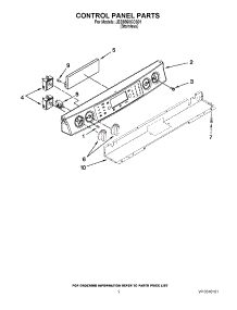 02 - Control Panel Parts parts for Maytag Range JES9860CCS01 from AppliancePartsPros.com