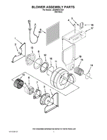 03 - Blower Assembly Parts parts for Maytag Range JES9860CCS01 from AppliancePartsPros.com