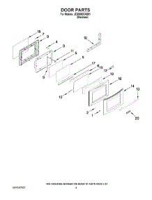07 - Door Parts parts for Maytag Range JES9860CAS01 from AppliancePartsPros.com