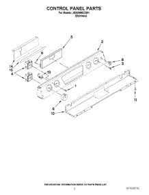 02 - Control Panel Parts parts for Maytag Range JES8860CCS01 from AppliancePartsPros.com