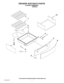 04 - Drawer And Rack Parts parts for Maytag Range JES8860CCS01 from AppliancePartsPros.com
