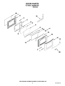 05 - Door Parts parts for Maytag Range JES8860CCS01 from AppliancePartsPros.com